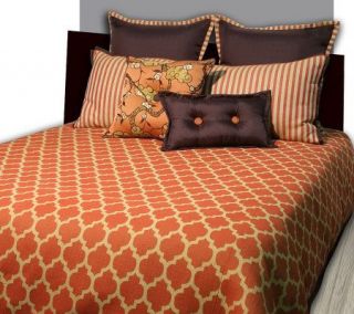 AngeloHome Westgate QN Comforter Sham and 2 Accent Pillows — 