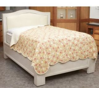 Liz Claiborne New York Colonial Cotton Quilted QN Coverlet —