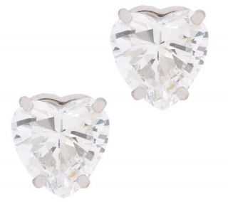 Diamonique 2 ct tw Stud Earrings 14K White Gold —