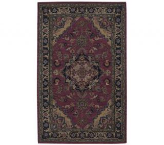 Nourison Agra 8 x 106 Heriz Red Hand TuftedWool Rug —