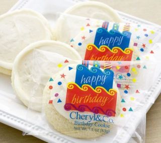 Cheryls 48 Piece Buttercream Frosted BirthdayCutouts —