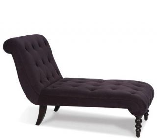 Avenue Six Curves Tufted Chaise Lounge   Purple —