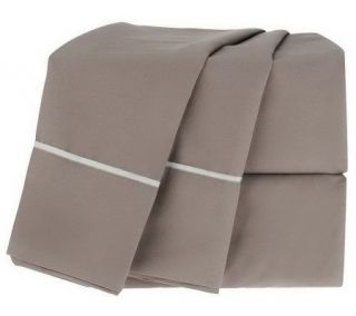 angeloHome Peached Queen Size Sheet Set with Piping —
