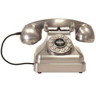 Crosley Kettle Classics Desk Phone   Brushed Chrome   E213947