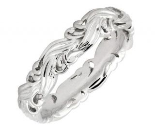 Simply Stacks Sterling Polished Scroll Ring —
