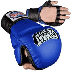 Combat Sports MMA Safety Training Gloves Blue Large