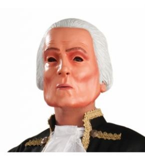 president george washington latex face costume mask adult