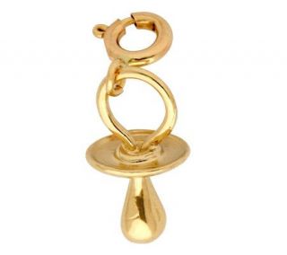 14K Yellow Gold Baby Pacifier Charm   J298450