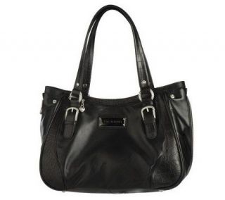 As Is Judith Ripka Sutton Nappa Leather E/W Satchel   A228151