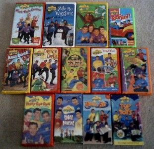 The Wiggles ~ 16 VHS Videos ~ Whoo Hoo, Christmas, Dance, Space