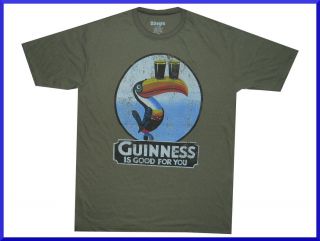   Guinness Beer Ireland Club Vintage FADE Print Casual Soft Cotton M