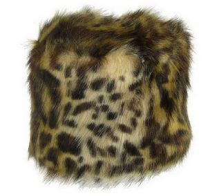 Janie Bryant MOD Faux Fur Animal Print Hat —