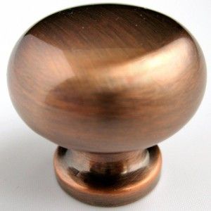 satin copper knob hill round classic cabinet pull 244