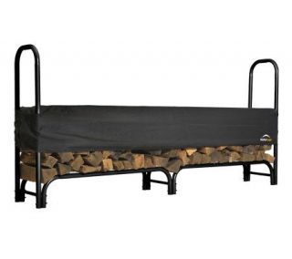 ShelterLogic 8 Firewood Rack with Adjustable Cover —