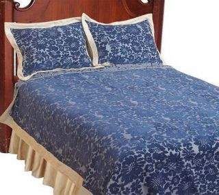 Amadeus Chenille Full Size Coverlet and Sham Set —