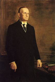 Calvin Coolidge American President Repro Paper Canvas