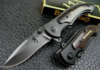 FREE BROWNING LM337 Wood Counter strike Rescue Folding Pocket Knife