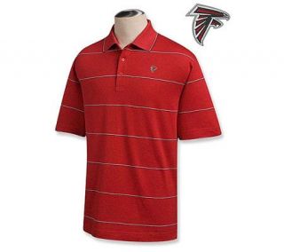 NFL Atlanta Falcons Mens Precedent Stripe Polo —