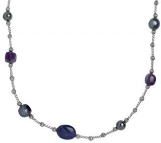 Carolyn Pollack Sterling Shades of Blue 36 Necklace —