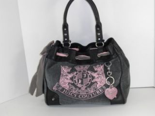 Juicy Couture Heather Gray Scottie Embroidery Daydreamer Tote Handbag