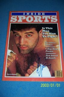 1982 Inside Sports GERRY COONEY vs LARRY HOLMES Signed AUTOGRAPHED