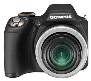 Olympus SP590UZ 12MP Digital Camera   Black —