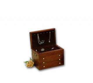 Reed & Barton Cherry Finish Chest of Drawers Jewelry Chest —