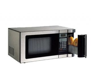 Daewoo 1000W Compact Microwave Oven w/Built in2 Slot Toaster