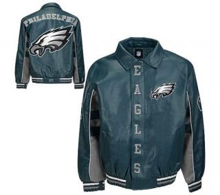 NFL Philadelphia Eagles Faux Leather Jacket —