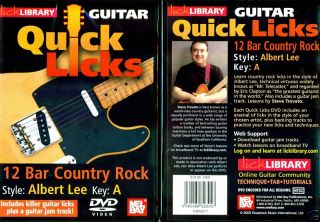 Lick Library 12 Bar Country Rock Guitar Albert Lee DVD