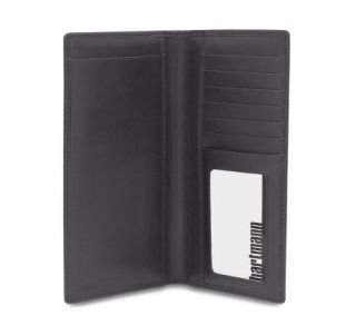 Hartmann Capital Leather Checkbook Wallet —