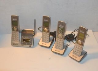 At T CL82401 Four Cordless Handset Landline Phone System with