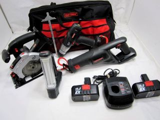  pre owned craftsman 19 2 volt 4 piece cordless tool set with 1 2 drill