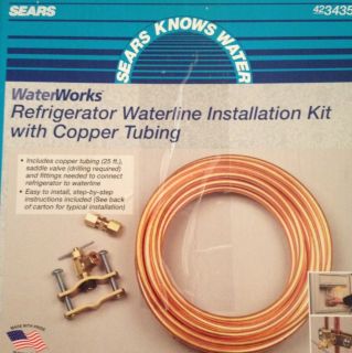 Copper Tubing  Waterworks Refrigerator Waterline Installation Kit