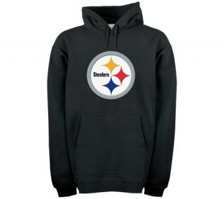 NFL Pittsburgh Steelers Logo Patch Hooded Fleece —