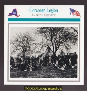 Corcoran Legion 164th New York Zouaves U s Civil War Card Irish