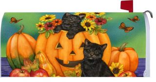Decorative Mailbox Cover Kittens Jack Fall Magnetic 1348