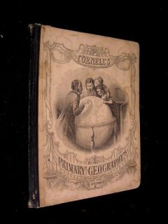 Cornells Primary Geography 1857 Illustrated Color Maps