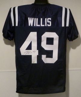 Patrick Willis Autographed Signed Ole Miss Rebels Blue Size XL Jersey