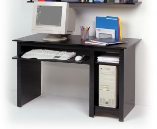 Sonoma Modern Computer Desk BLACK Keyboard Tray Drawer Opt Wall Unit