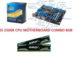 Intel i5 2500K 3 3 GHz Quad Core Asus P8Z68 V LX LGA 1155 Z68 ATX 8GB