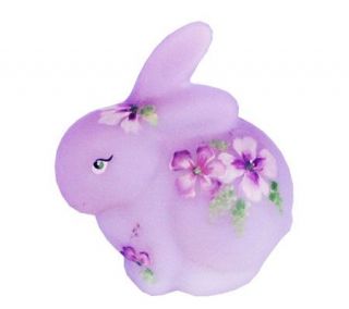 Fenton Art Glass Lavender Bunny —