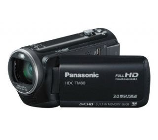 Panasonic HDC TM80 1080p HD Camcorder 16GB Internal Memory —