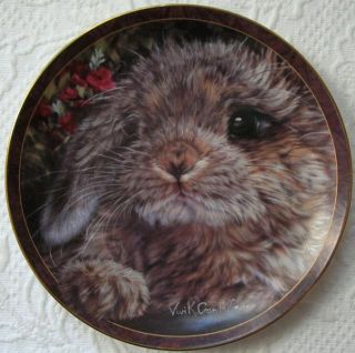 Munchkin by Vivi Crandall Plate Bunny Tales Rabbit Bradford Exchange