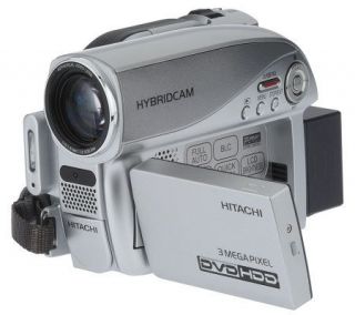 Hitachi 30GB HDD DVD Hybrid Camcorder w/10x Optical Zoom, 8 Discs 