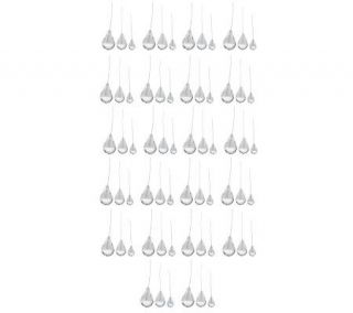 66 Piece Glass Dew Drop Ornaments by Valerie —