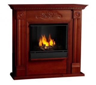 Stafford Corner Fireplace w/Side Storgage Fuel & Screen —