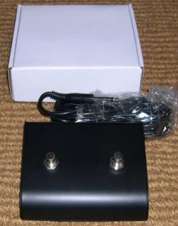 New Metal 2 Button Amp Footswitch Fits Marshall Peavey Crate Amplifier