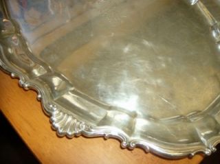 Unique Late 1800s Vanderbilt Sterling Silver Tray Over 6 Pounds