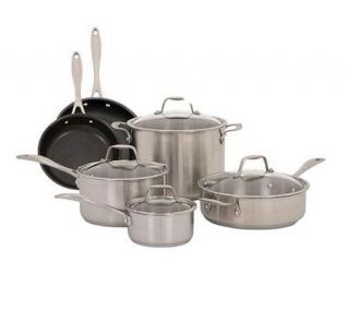 American Kitchen 10 Pc Stainless Steel CookwareSet —